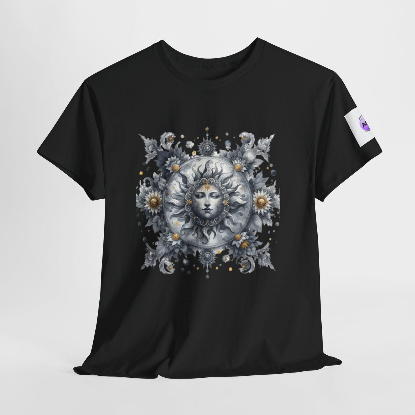 Bohemian Sun Graphic Tee, Unisex Heavy Cotton Tee, Summer Fashion, Festival Outfit, Unique Gift, Trendy Streetwear