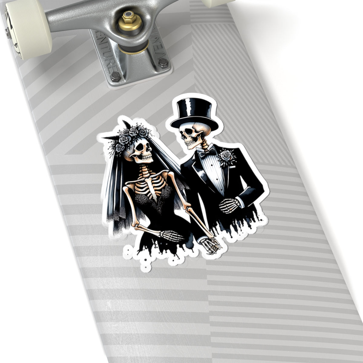 Skeleton Bride and Groom Sticker