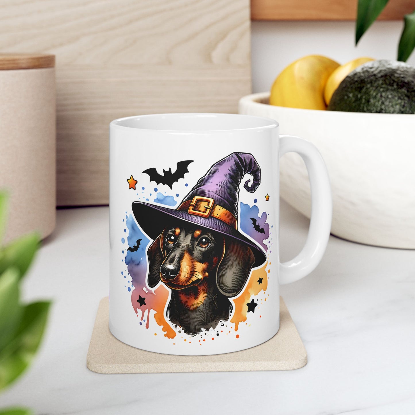 Halloween Dachshund Ceramic Mug