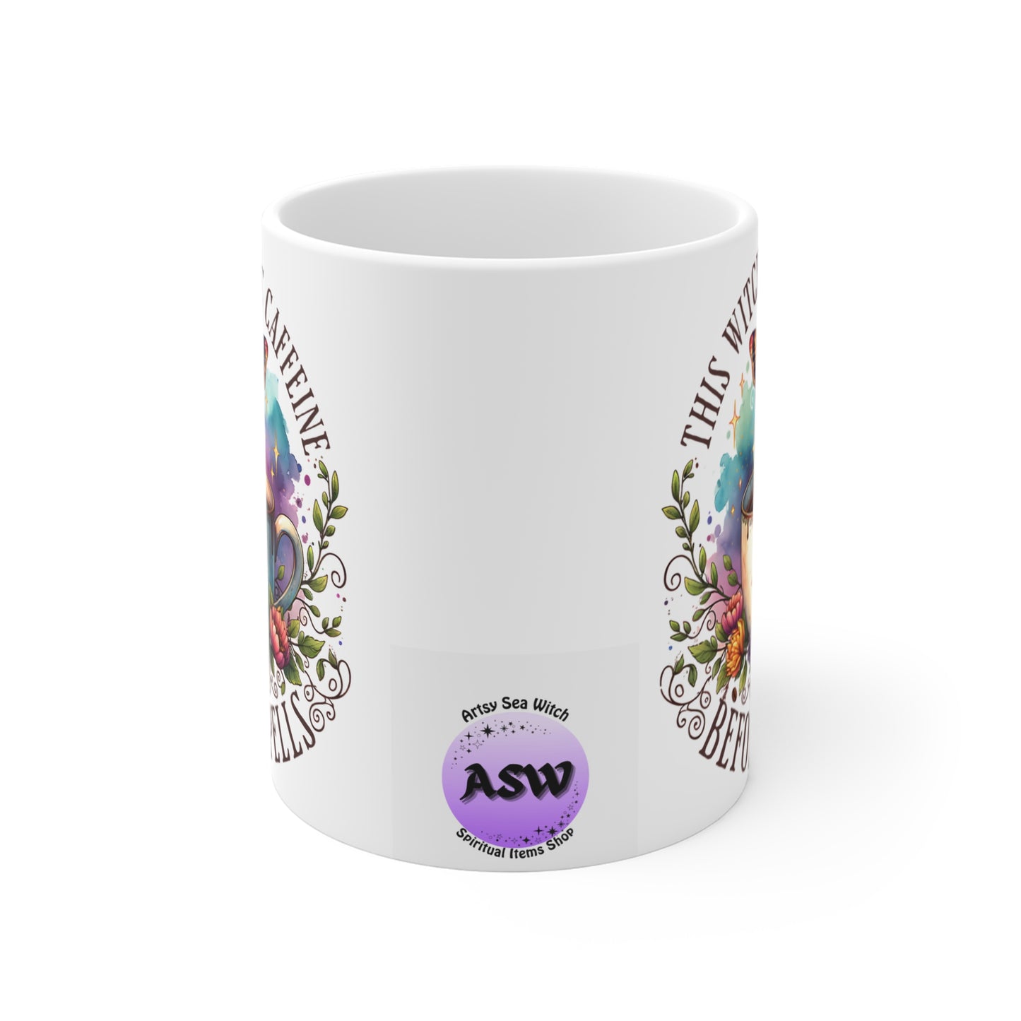 Witchy Coffee Mug - This Witch Needs Caffeine Before Spells, Gift for Witches, Caffeine Lover, Magical Drinkware, Halloween Decor