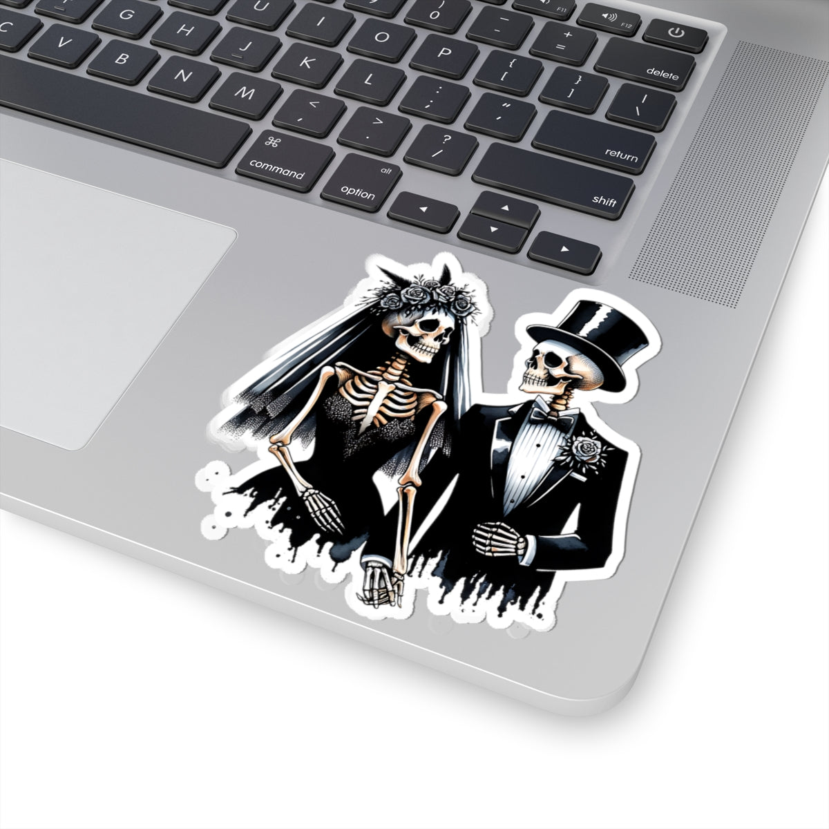 Skeleton Bride and Groom Sticker