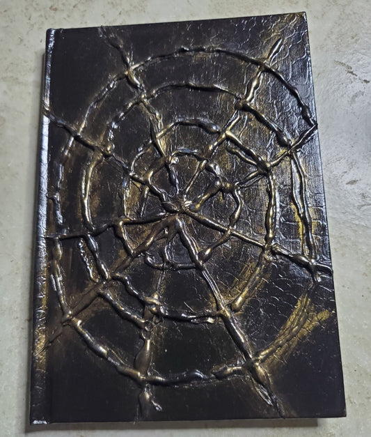 Hand painted spiderweb journal