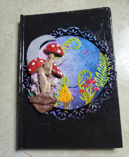 Hand painted mushroom journal