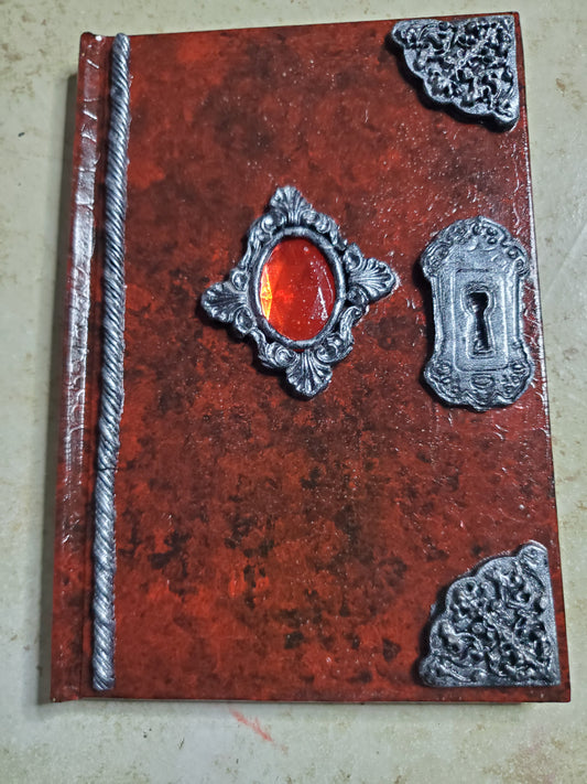 Hand painted jeweled journal