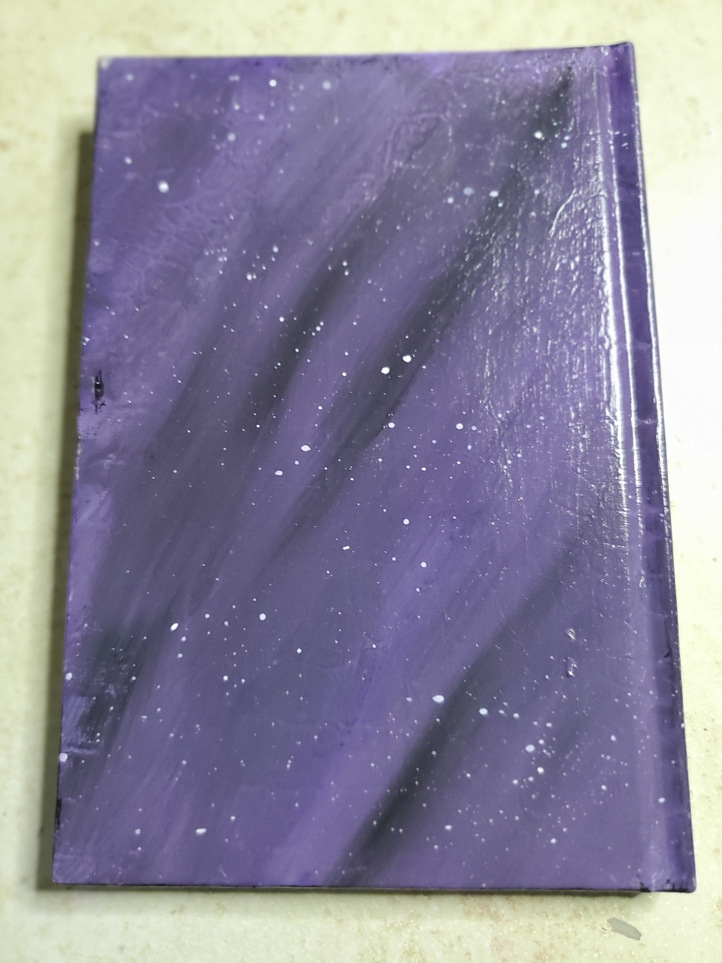 Hand painted flying witch journal