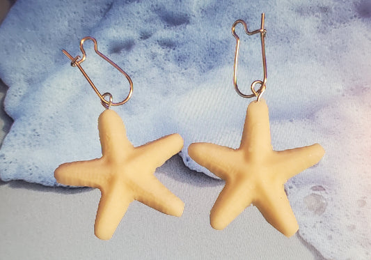 Glowing starfish earrings