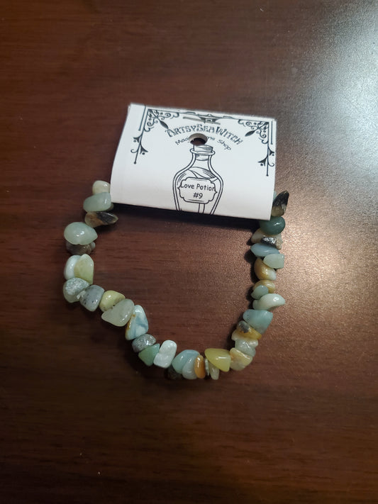 Amazonite Chip Stretch Bracelet
