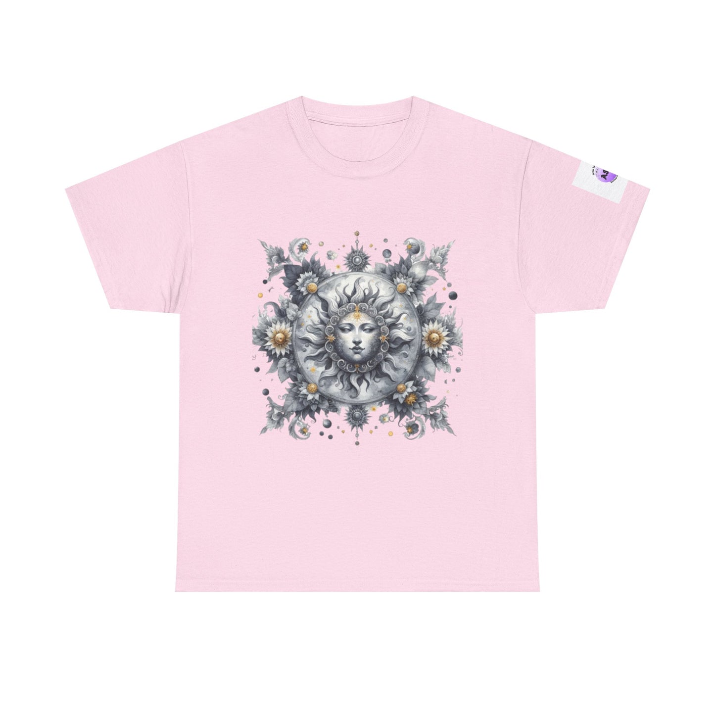 Bohemian Sun Graphic Tee, Unisex Heavy Cotton Tee, Summer Fashion, Festival Outfit, Unique Gift, Trendy Streetwear