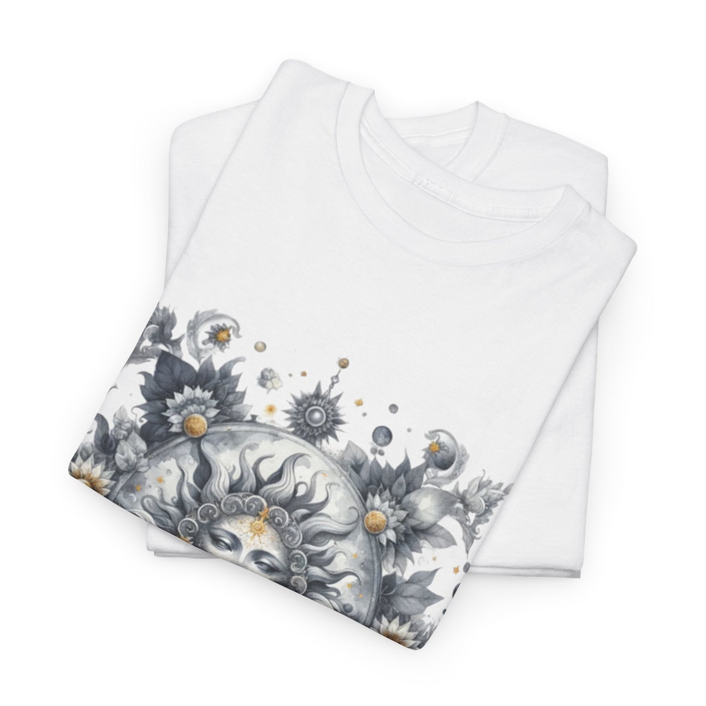 Bohemian Sun Graphic Tee, Unisex Heavy Cotton Tee, Summer Fashion, Festival Outfit, Unique Gift, Trendy Streetwear