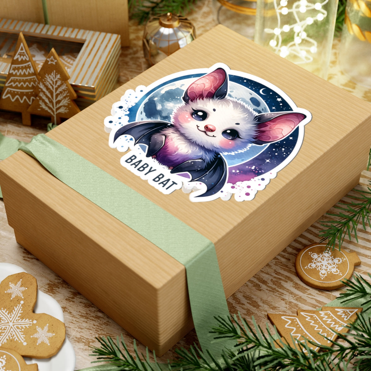 Adorable Baby Bat Sticker | Cute Bat Stickers for Decor, Planner, Laptop, Gifts, Halloween