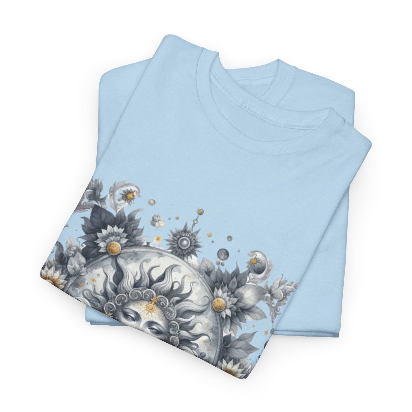 Bohemian Sun Graphic Tee, Unisex Heavy Cotton Tee, Summer Fashion, Festival Outfit, Unique Gift, Trendy Streetwear