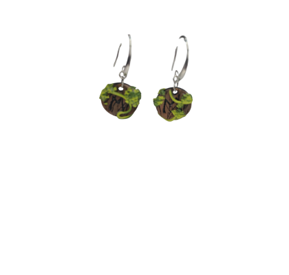 Handmade Ehwaz Rune Earrings – Norse & Viking Symbol Jewelry