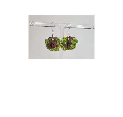 Handmade Laguz Rune Earrings – Norse & Viking Symbol Jewelry