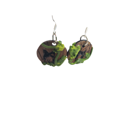 Handmade Mannaz Rune Earrings – Norse & Viking Symbol Jewelry