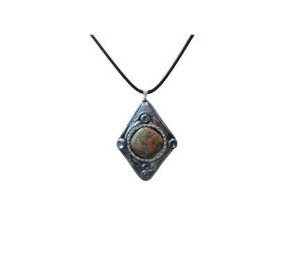 Handmade Unakite Necklace – Healing Crystal Jewelry for Balance & Spiritual Growth
