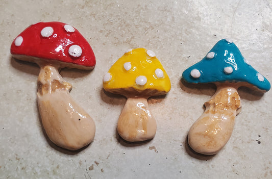 Handcrafted Mushroom Magnets