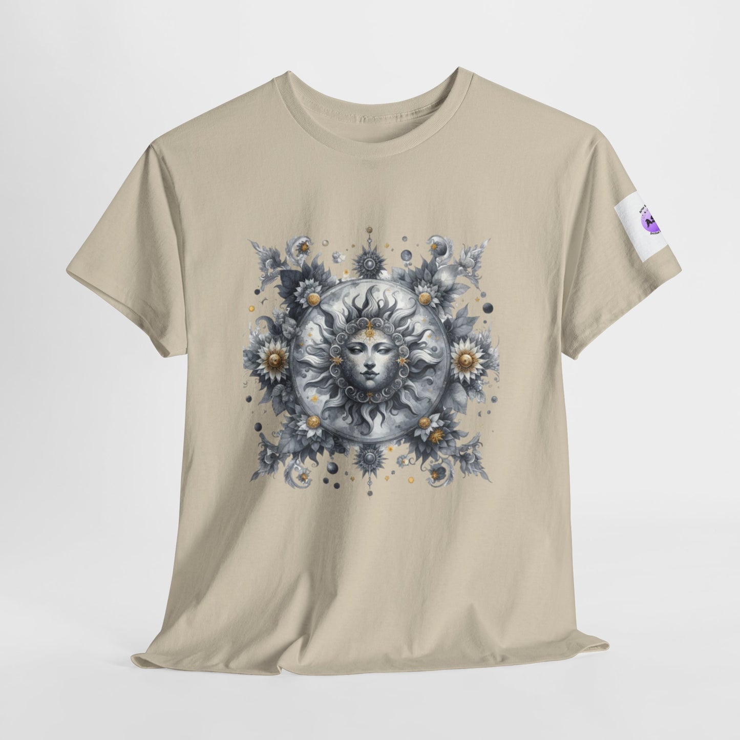 Bohemian Sun Graphic Tee, Unisex Heavy Cotton Tee, Summer Fashion, Festival Outfit, Unique Gift, Trendy Streetwear