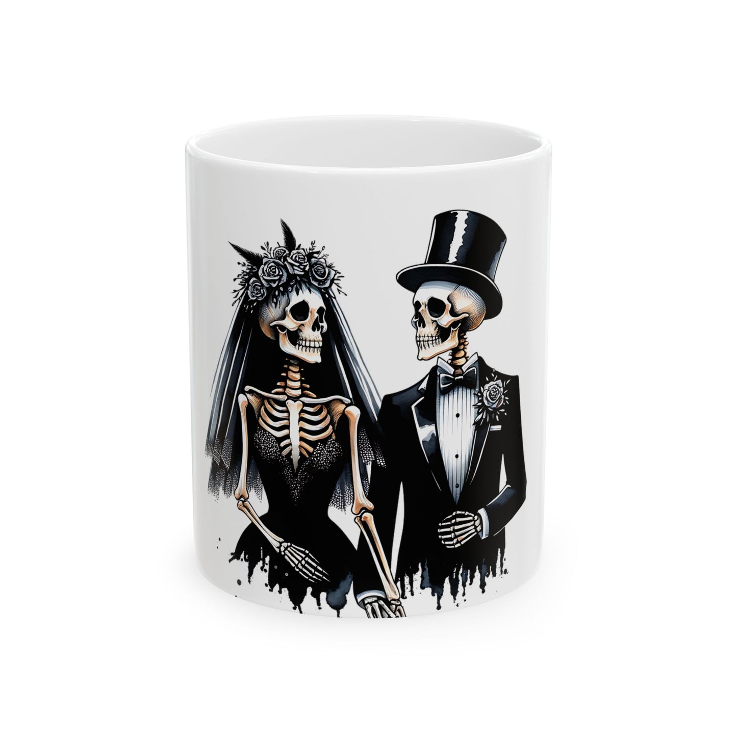 Gothic Skeleton Wedding Mug