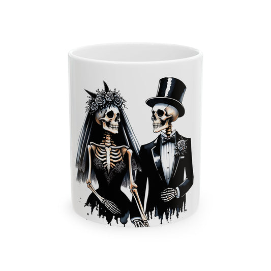 Gothic Skeleton Wedding Mug