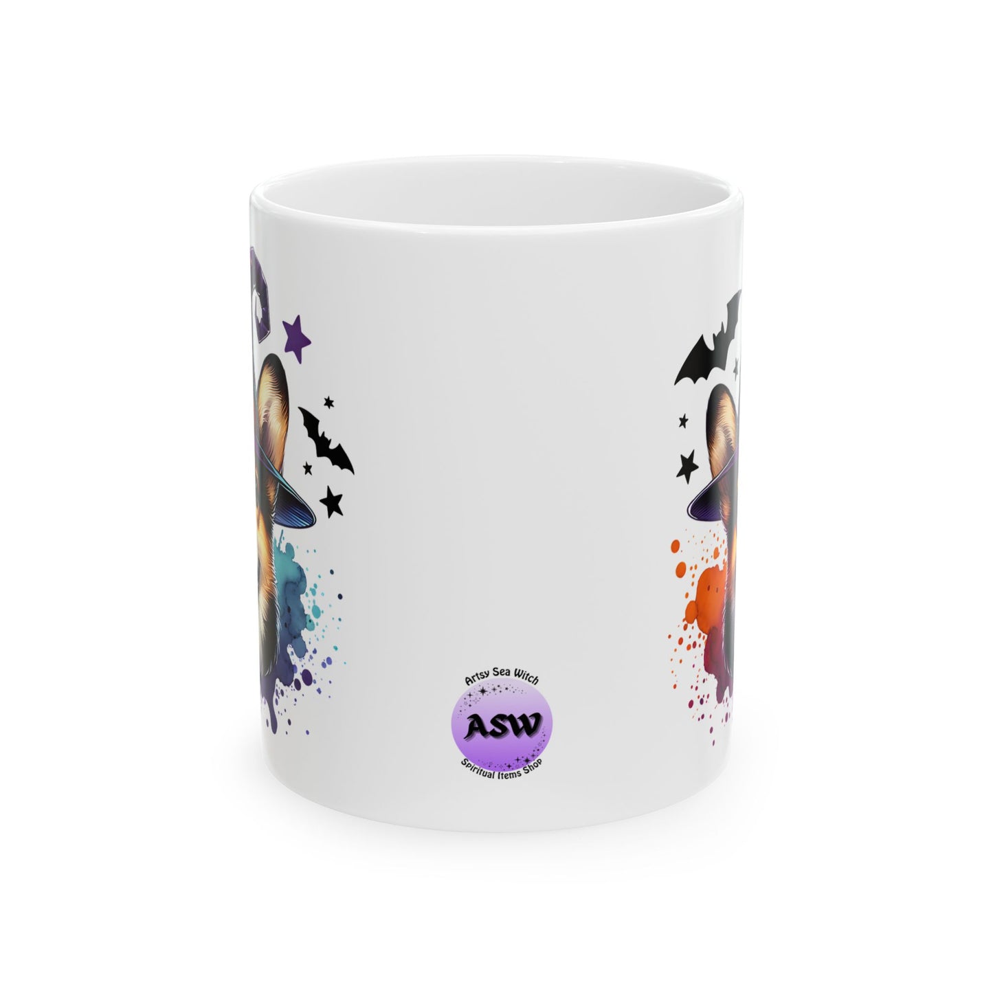 Halloween Corgi Ceramic Mug