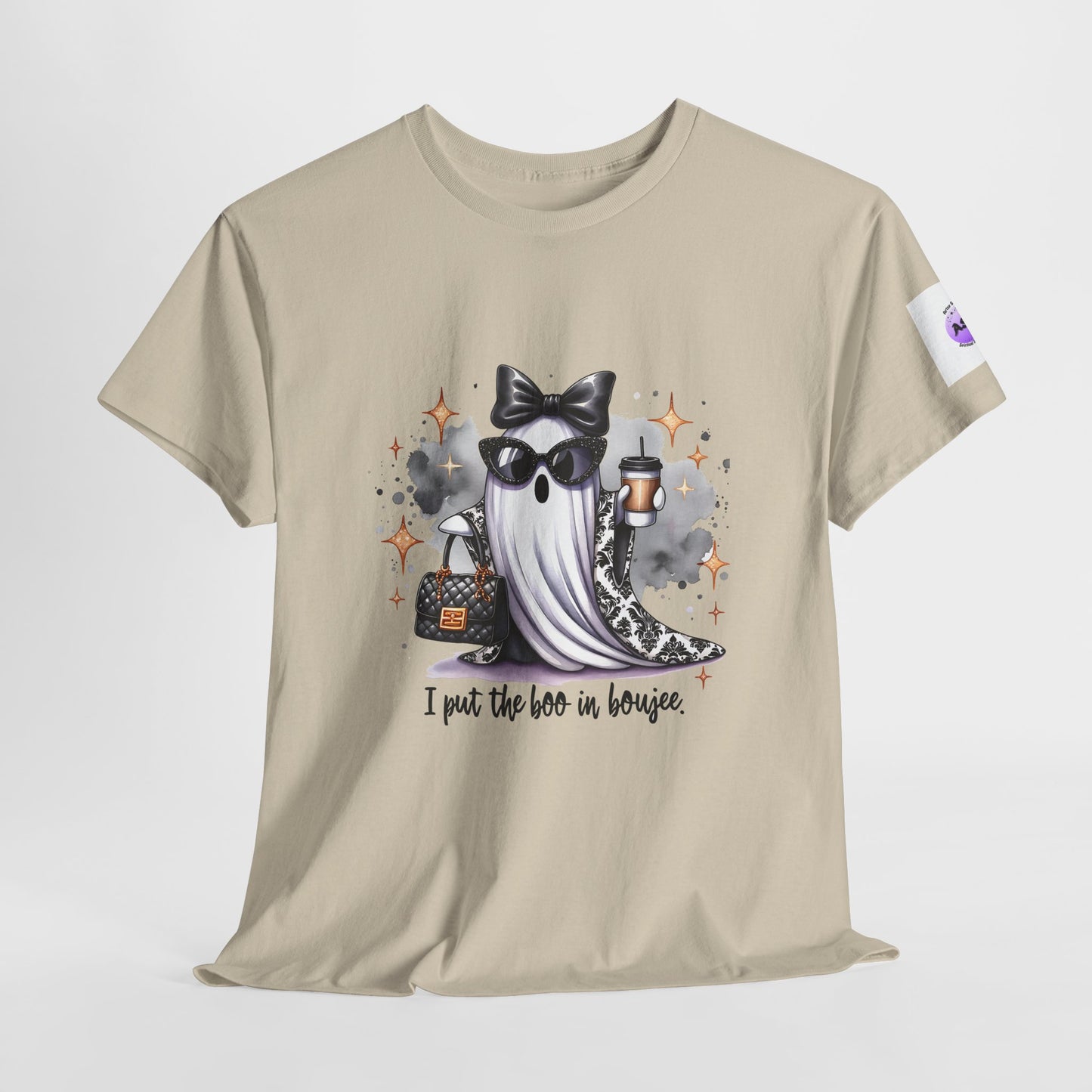 Stylish Ghost Tee - I Put the Boo in Bougie, Ghost Lovers Shirt, Halloween Apparel, Trendy Graphic T-Shirt, Unisex Cotton Tee, Spooky [...]