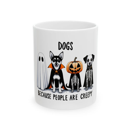 Funny Halloween Dog Ceramic Mug