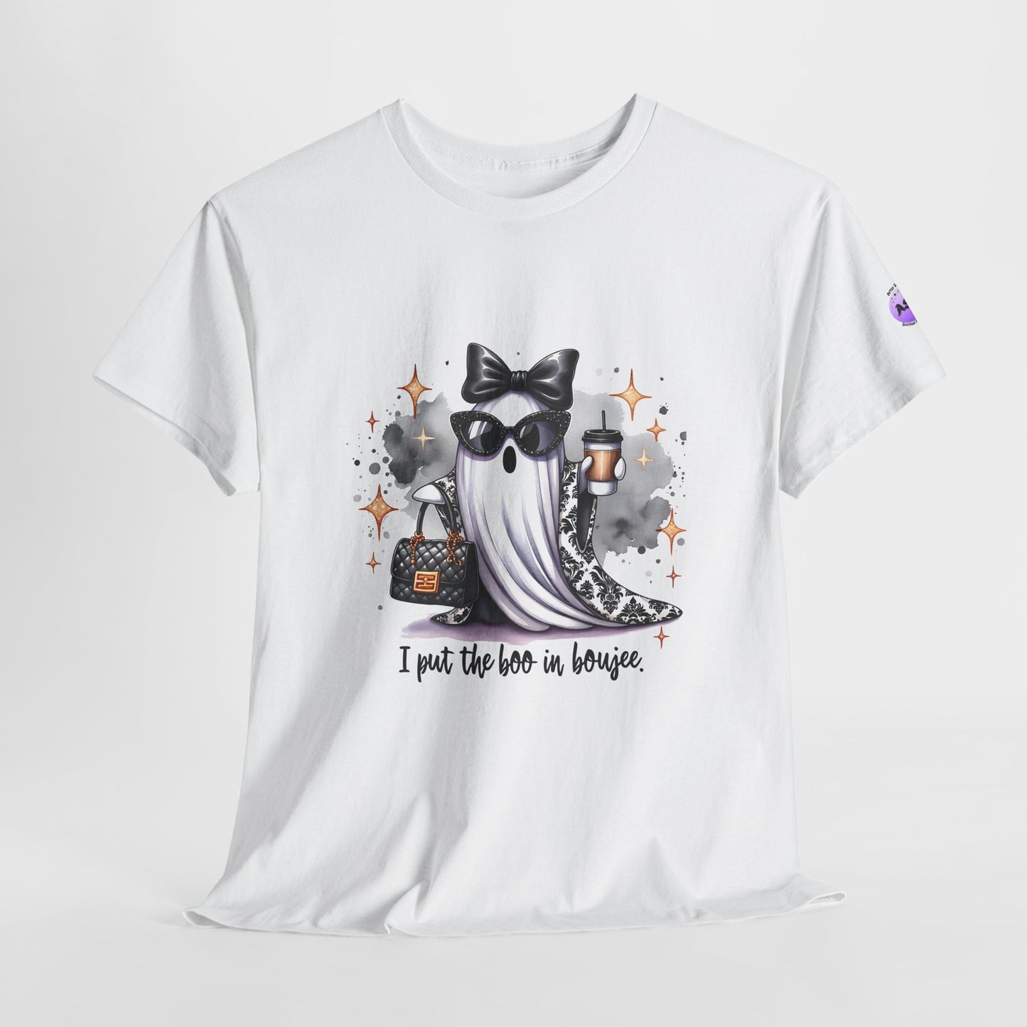 Stylish Ghost Tee - I Put the Boo in Bougie, Ghost Lovers Shirt, Halloween Apparel, Trendy Graphic T-Shirt, Unisex Cotton Tee, Spooky [...]