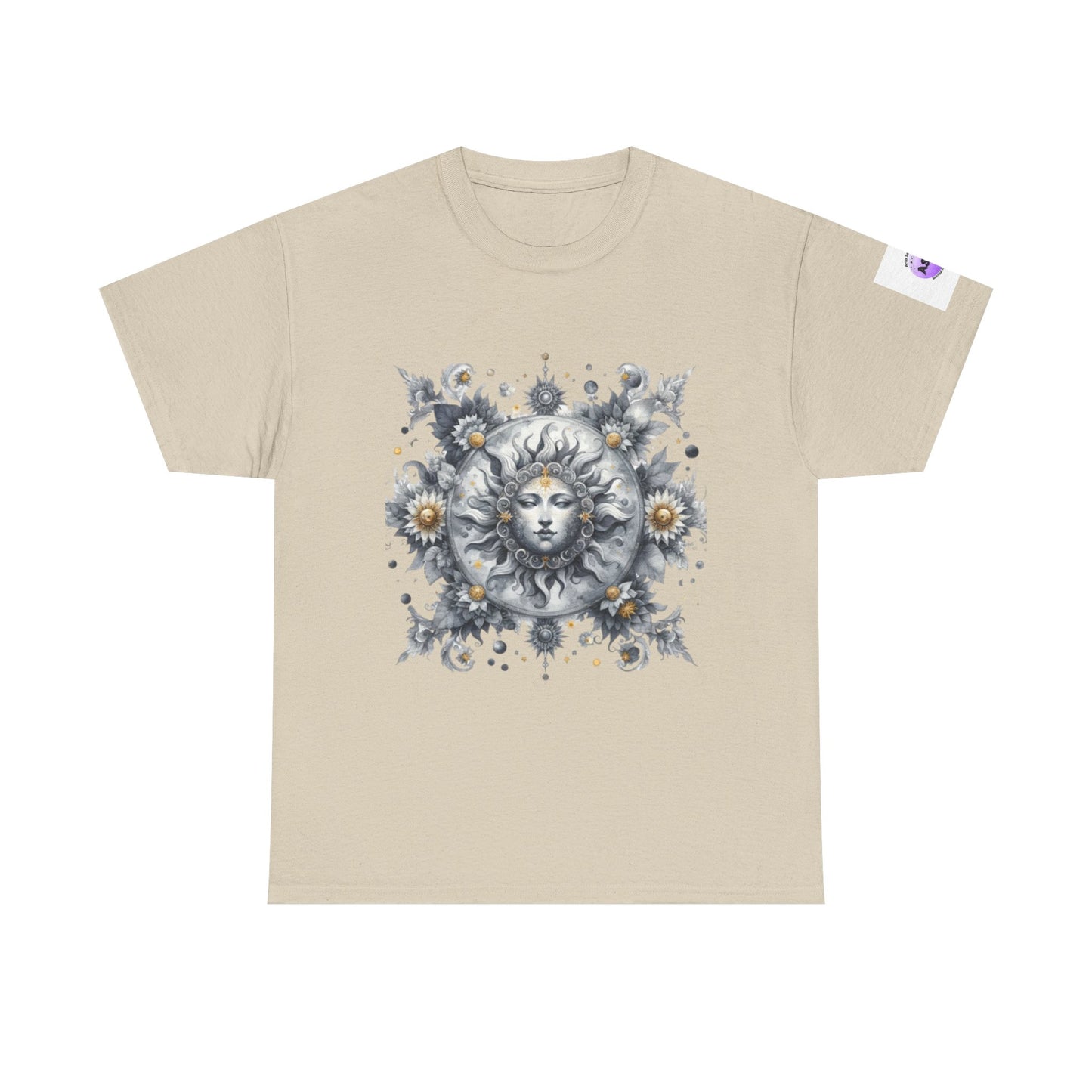 Bohemian Sun Graphic Tee, Unisex Heavy Cotton Tee, Summer Fashion, Festival Outfit, Unique Gift, Trendy Streetwear