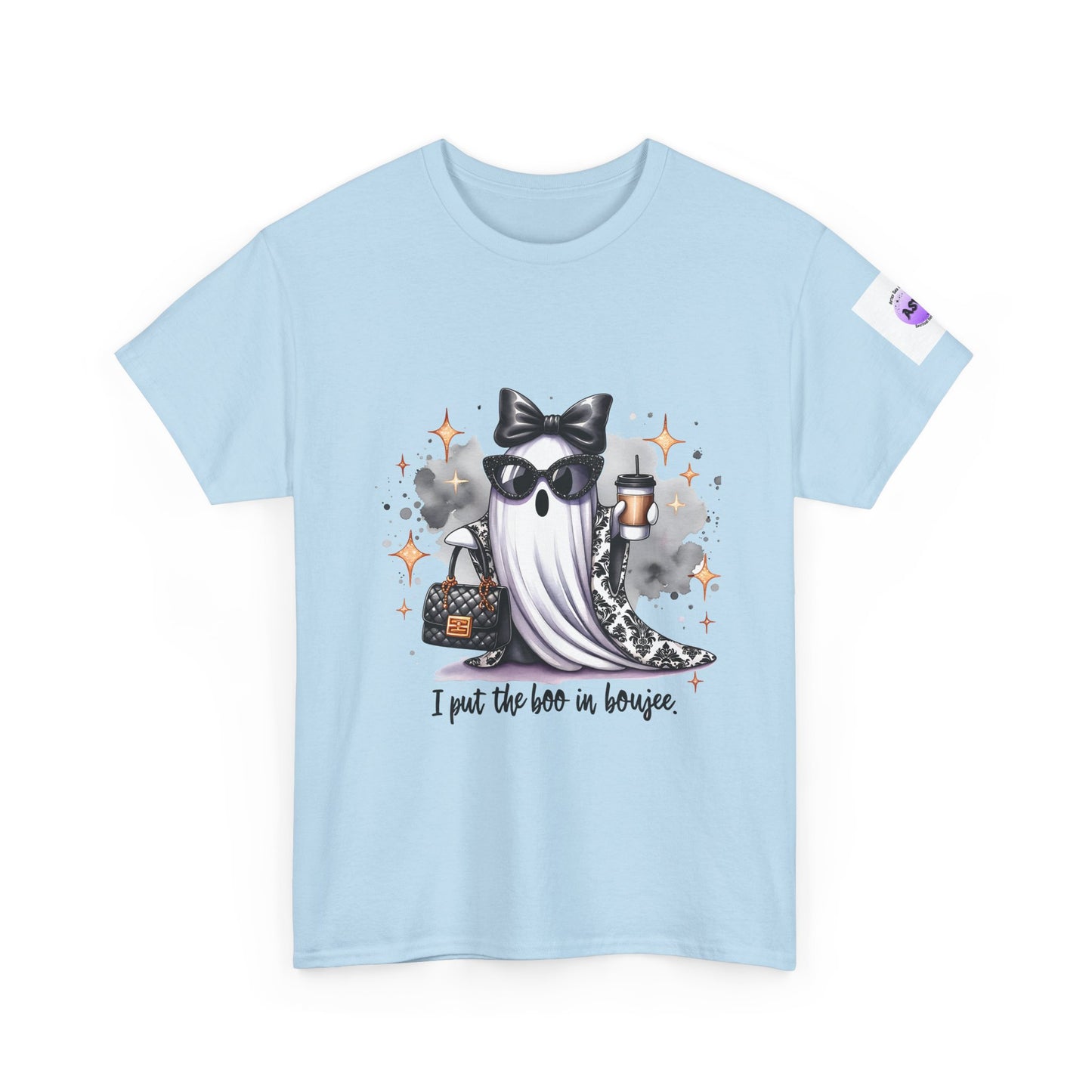 Stylish Ghost Tee - I Put the Boo in Bougie, Ghost Lovers Shirt, Halloween Apparel, Trendy Graphic T-Shirt, Unisex Cotton Tee, Spooky [...]