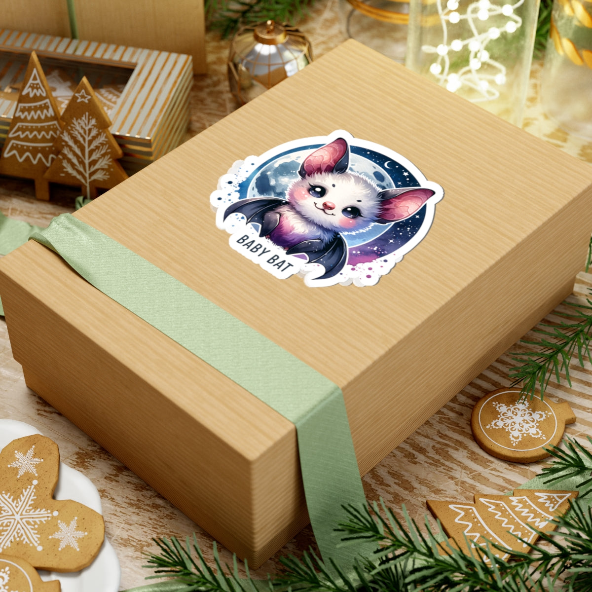 Adorable Baby Bat Sticker | Cute Bat Stickers for Decor, Planner, Laptop, Gifts, Halloween