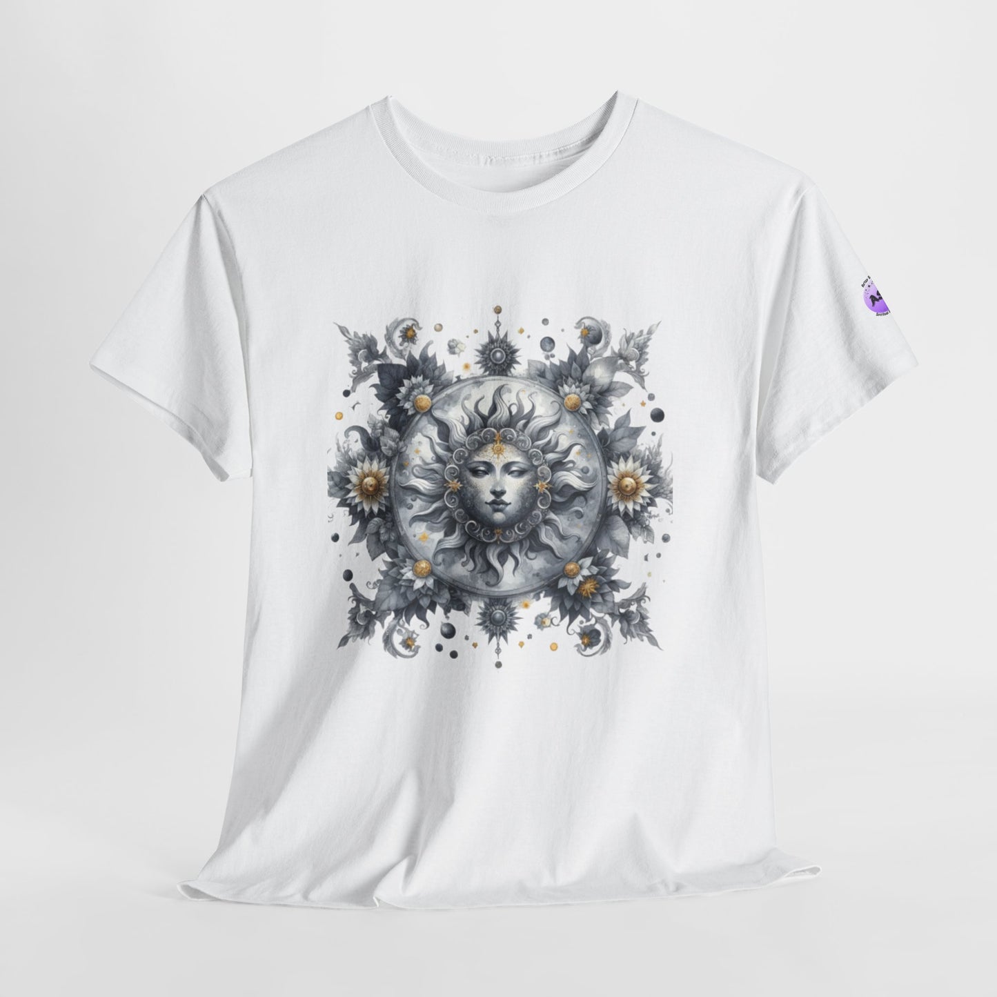 Bohemian Sun Graphic Tee, Unisex Heavy Cotton Tee, Summer Fashion, Festival Outfit, Unique Gift, Trendy Streetwear