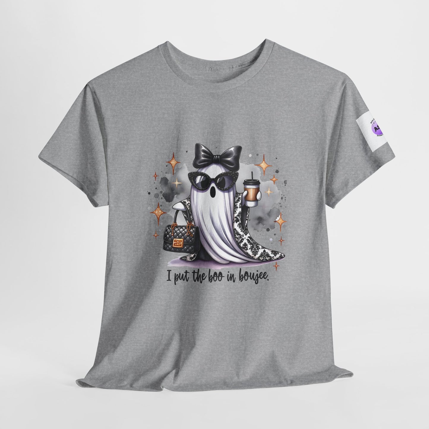 Stylish Ghost Tee - I Put the Boo in Bougie, Ghost Lovers Shirt, Halloween Apparel, Trendy Graphic T-Shirt, Unisex Cotton Tee, Spooky [...]