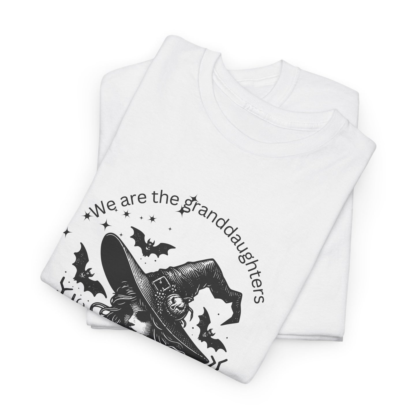 Witchy Unisex Heavy Cotton Tee - Spooky Vibes for Halloween, Gift for Witches, Casual Wear, Graphic Tee, Witch Aesthetic Shirt