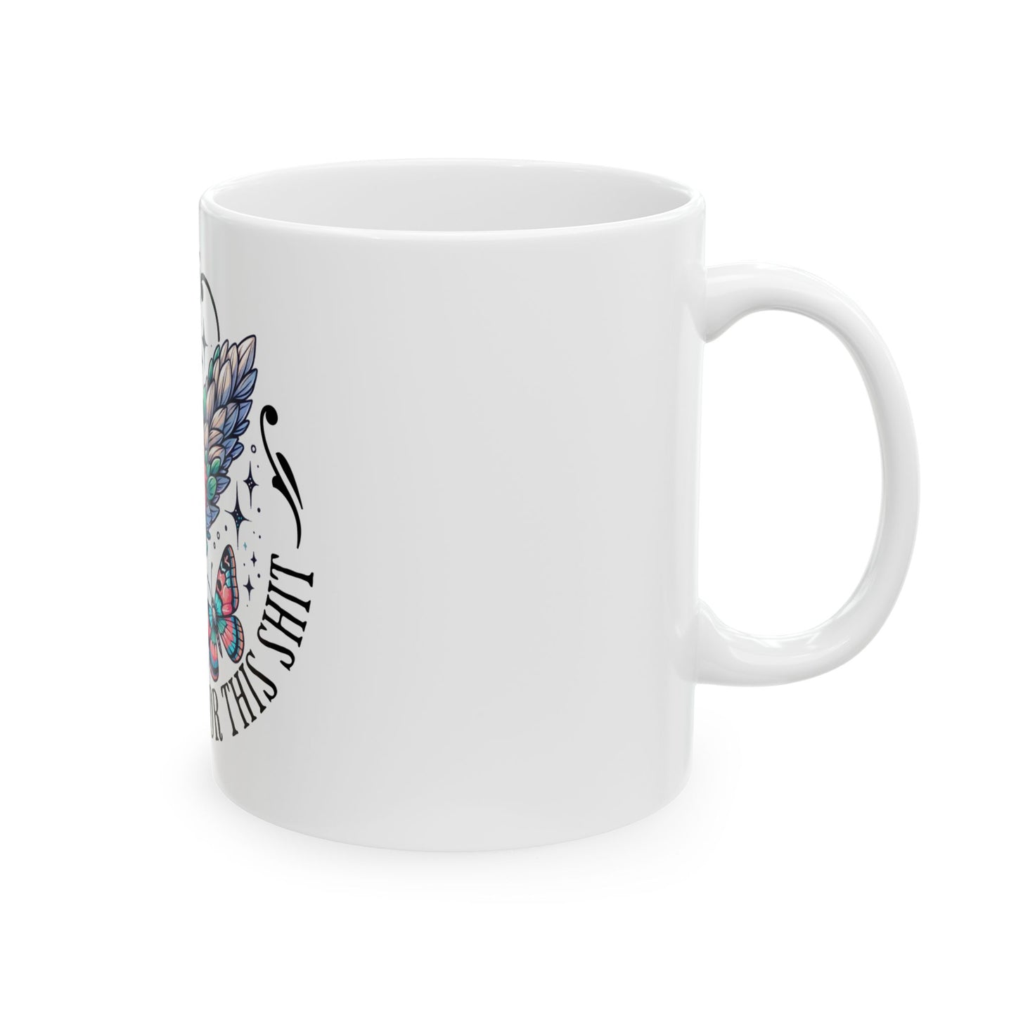 Sage and Butterfly Ceramic Mug