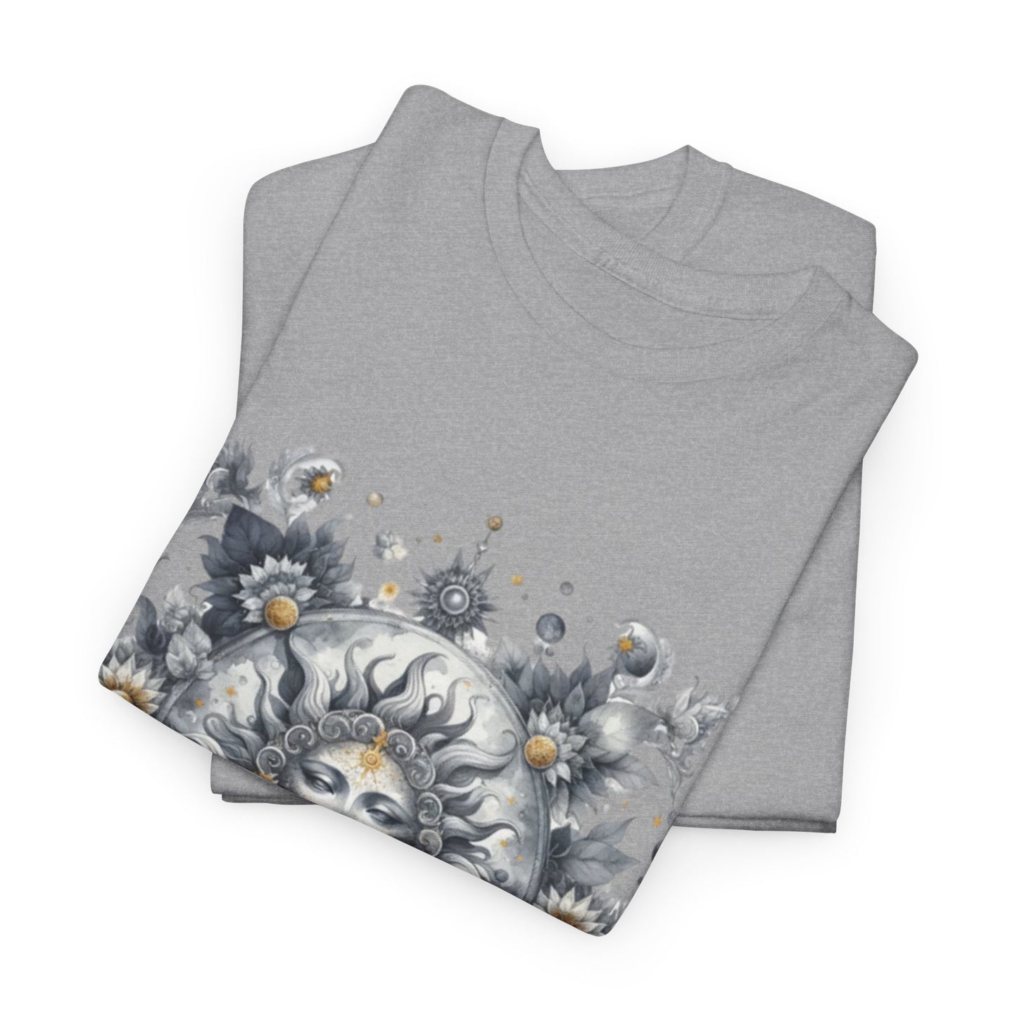 Bohemian Sun Graphic Tee, Unisex Heavy Cotton Tee, Summer Fashion, Festival Outfit, Unique Gift, Trendy Streetwear