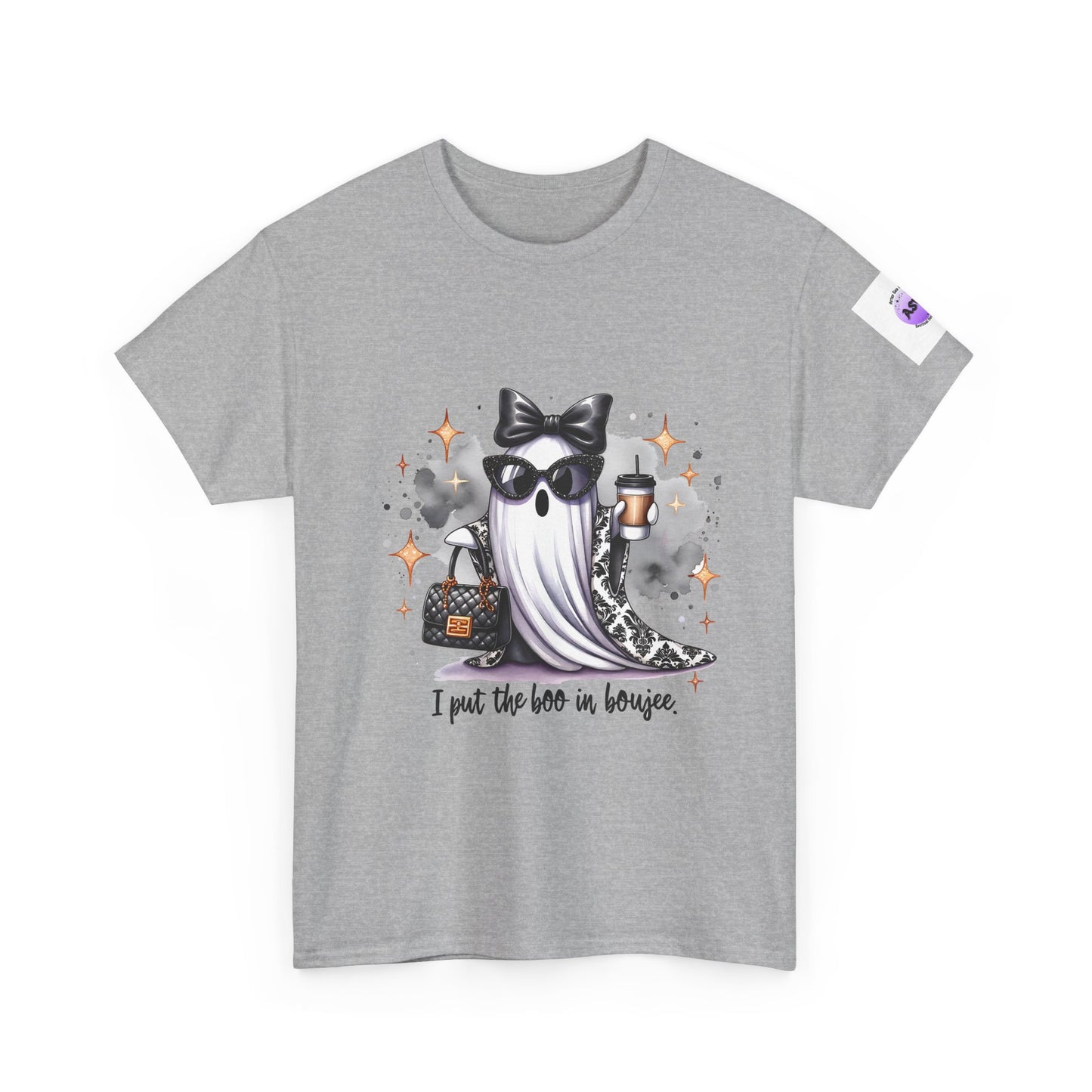 Stylish Ghost Tee - I Put the Boo in Bougie, Ghost Lovers Shirt, Halloween Apparel, Trendy Graphic T-Shirt, Unisex Cotton Tee, Spooky [...]