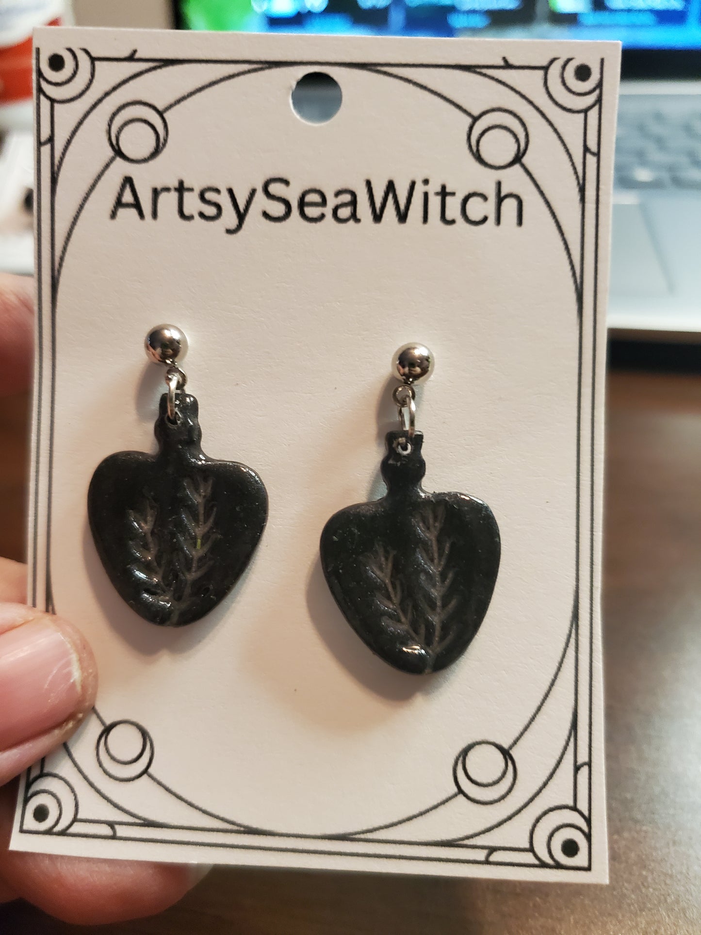 Potion bottle earrings