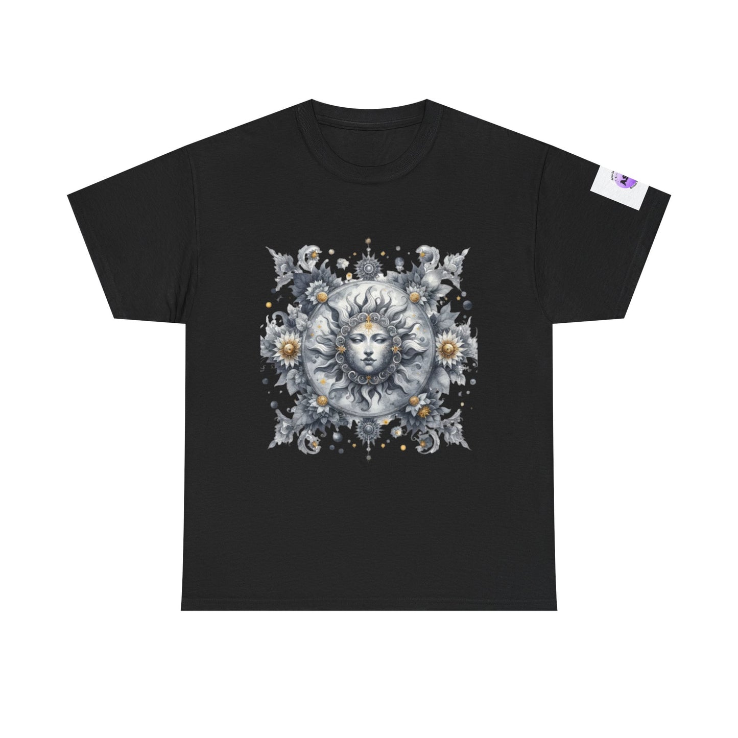 Bohemian Sun Graphic Tee, Unisex Heavy Cotton Tee, Summer Fashion, Festival Outfit, Unique Gift, Trendy Streetwear