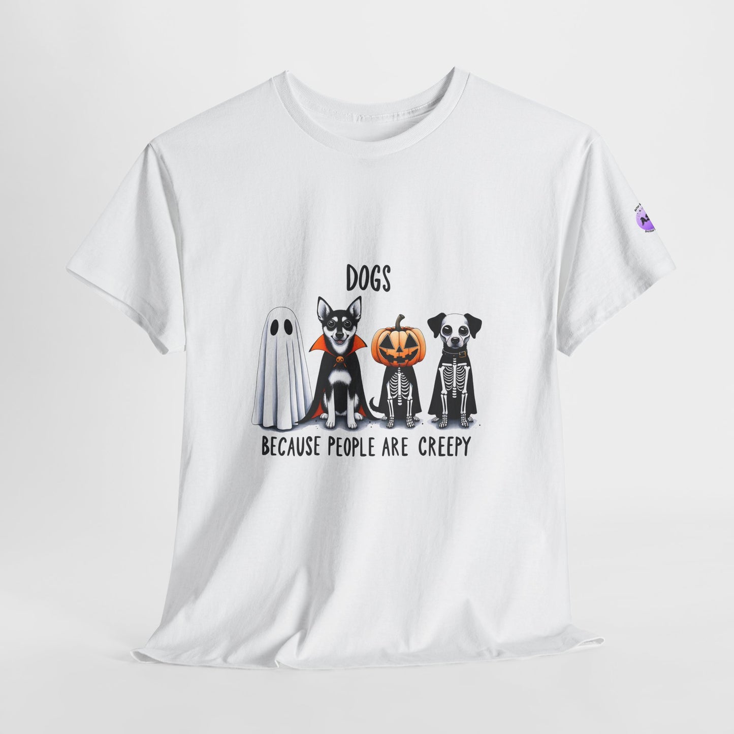 Unisex Dog Lover Tee - Perfect for Halloween, Gifts for Pet Owners, Casual Wear, Dog Mom Shirt, Spooky Season Shirt, Funny Pet Apparel