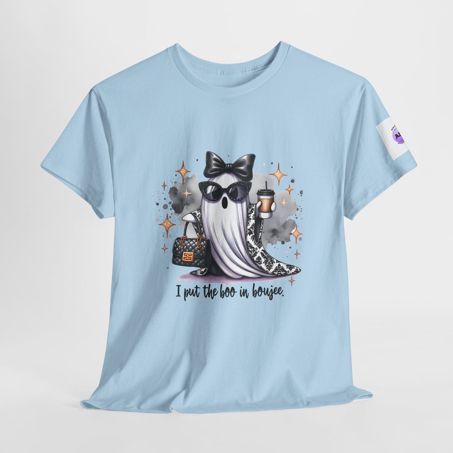 Stylish Ghost Tee - I Put the Boo in Bougie, Ghost Lovers Shirt, Halloween Apparel, Trendy Graphic T-Shirt, Unisex Cotton Tee, Spooky [...]