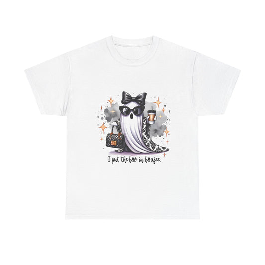 Stylish Ghost Tee - I Put the Boo in Bougie