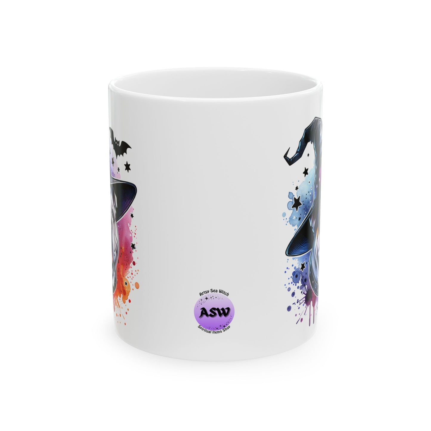 Whimsical Halloween Bulldog Mug | Cute Pet Lover Gift | Coffee Cup | Dog-Themed Decor | 11oz & 15oz Options