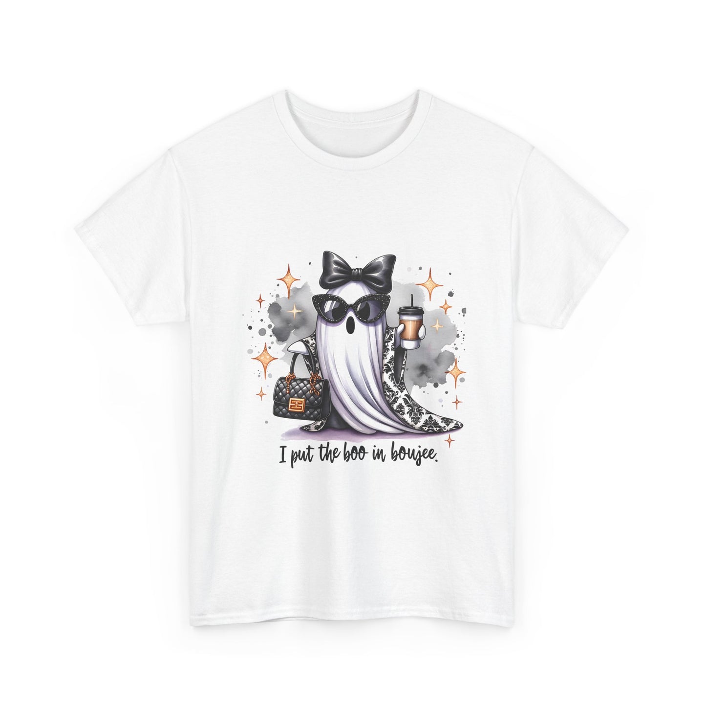 Stylish Ghost Tee - I Put the Boo in Bougie
