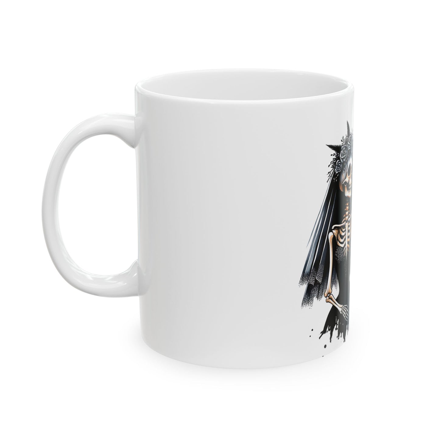 Gothic Skeleton Wedding Mug