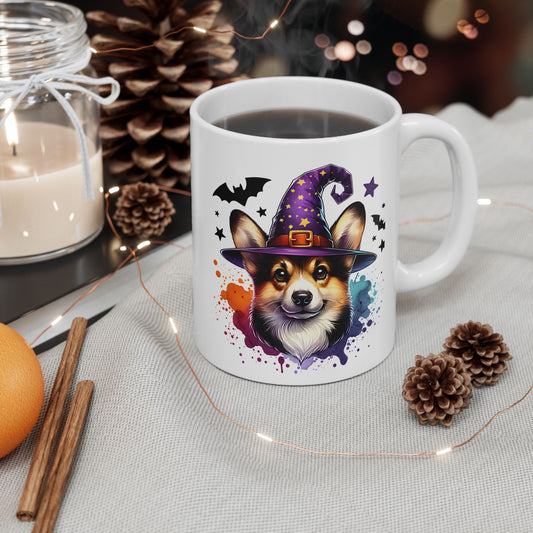 Halloween Corgi Ceramic Mug
