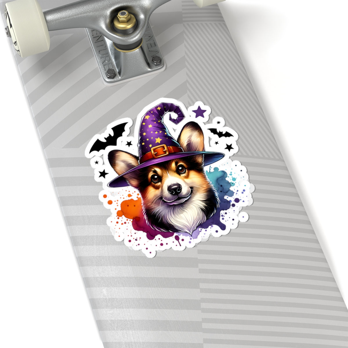 Corgi Wizard Stickers, Halloween Decor, Cute Dog Stickers, Witchy Stickers, Fun Laptop Decals, Pet Lover Gifts