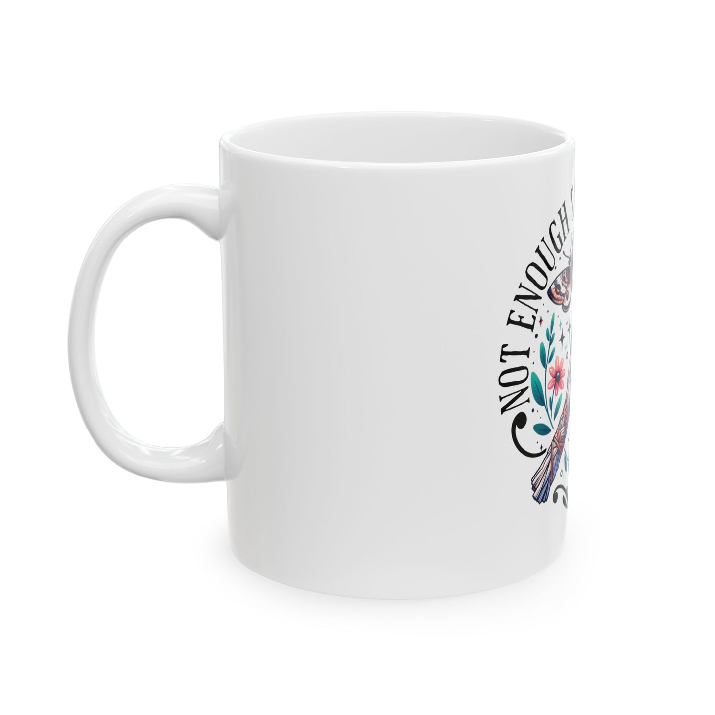Sage and Butterfly Ceramic Mug