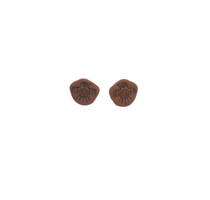 Handmade Thunderbird Stud Earrings – Tribal Symbol Jewelry for Strength & Protection