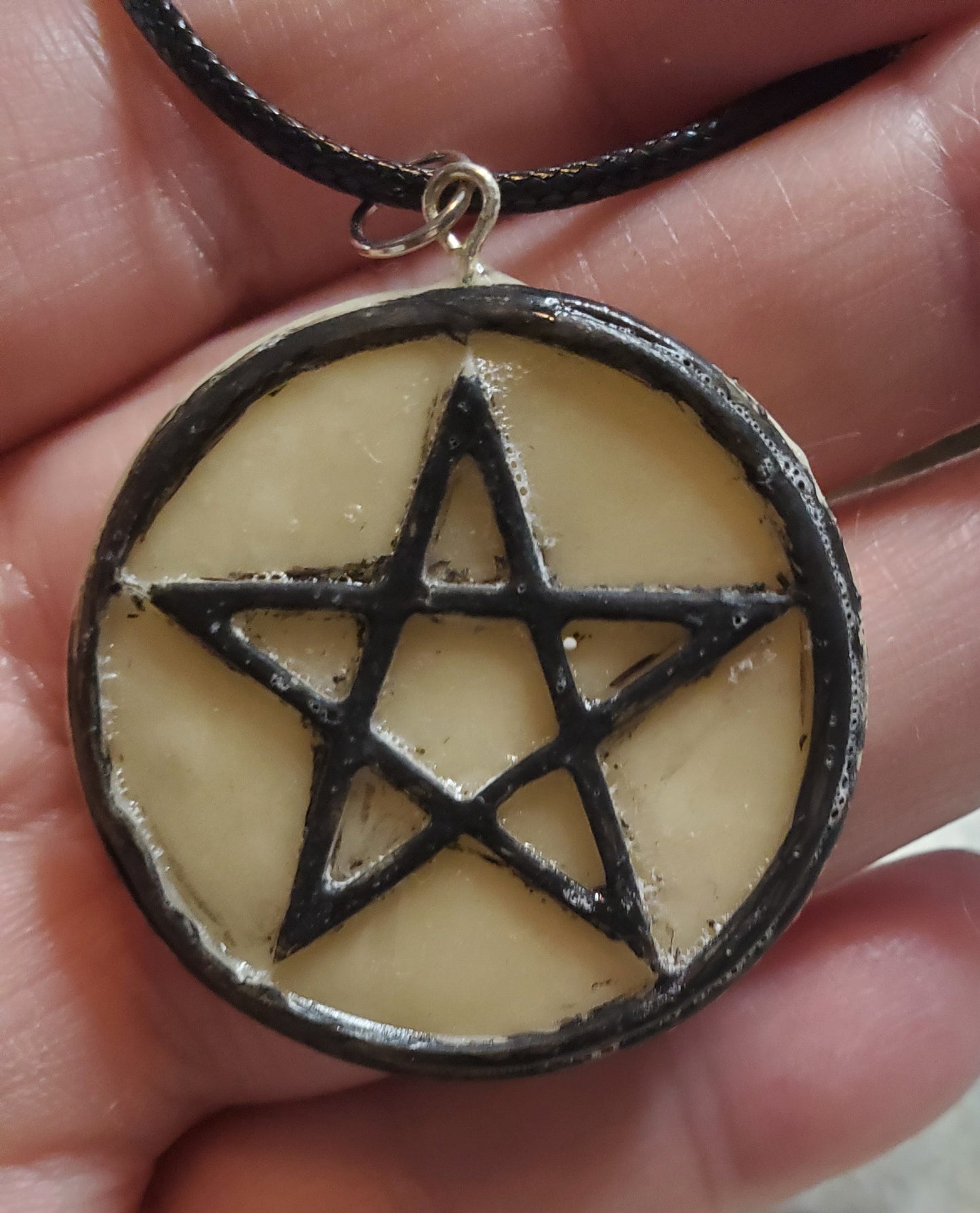 Glow in the Dark Pentagram necklace
