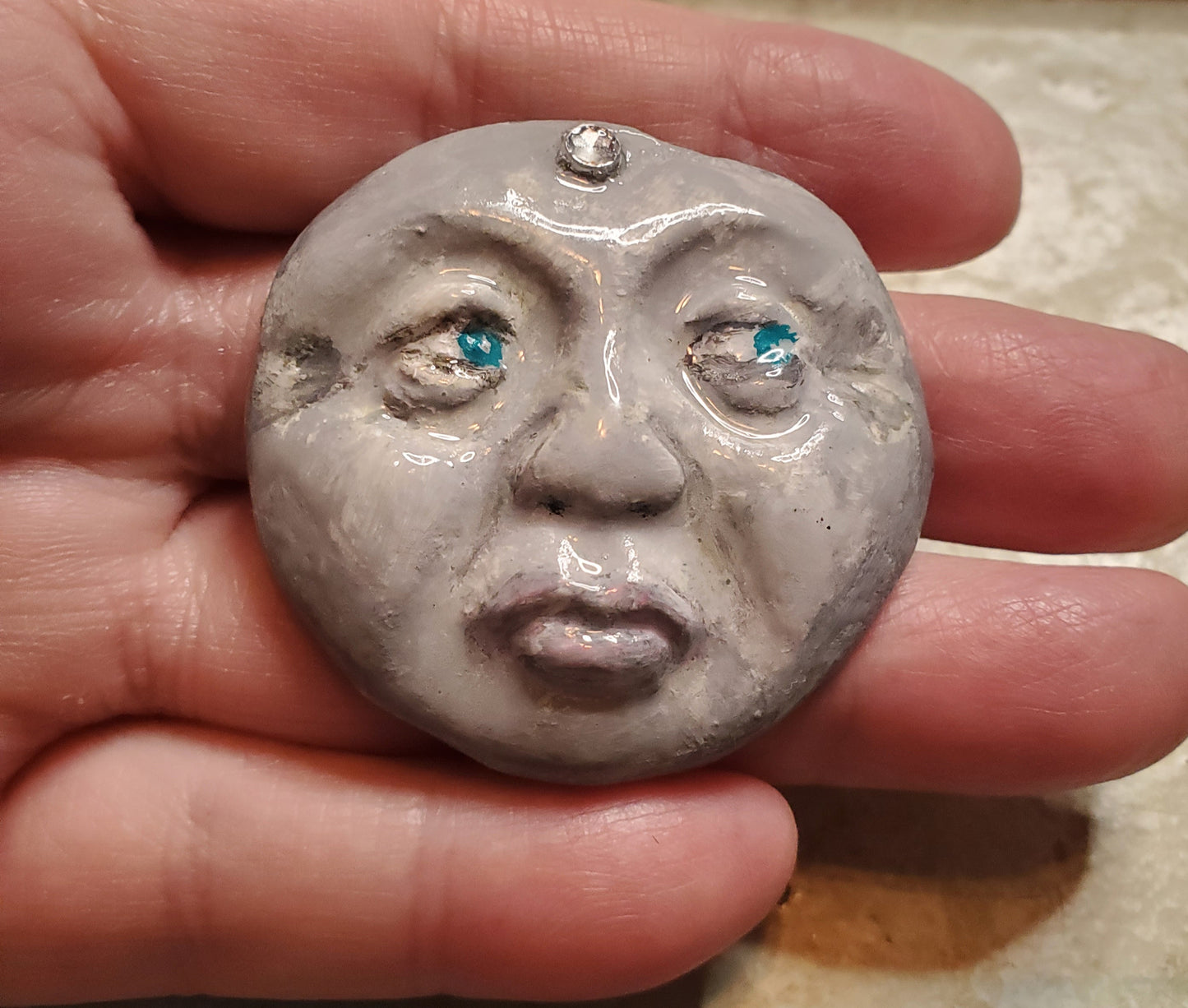 Silver Moon magnet